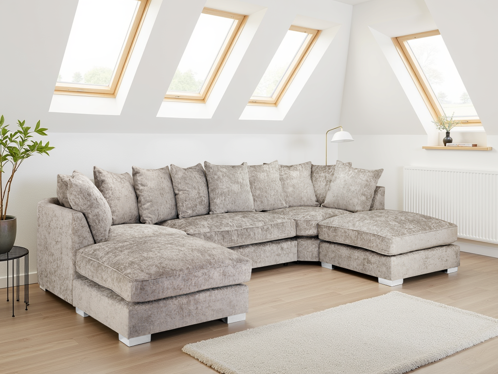 Bishop Scatterback Sofa Truffle U Shape Corner