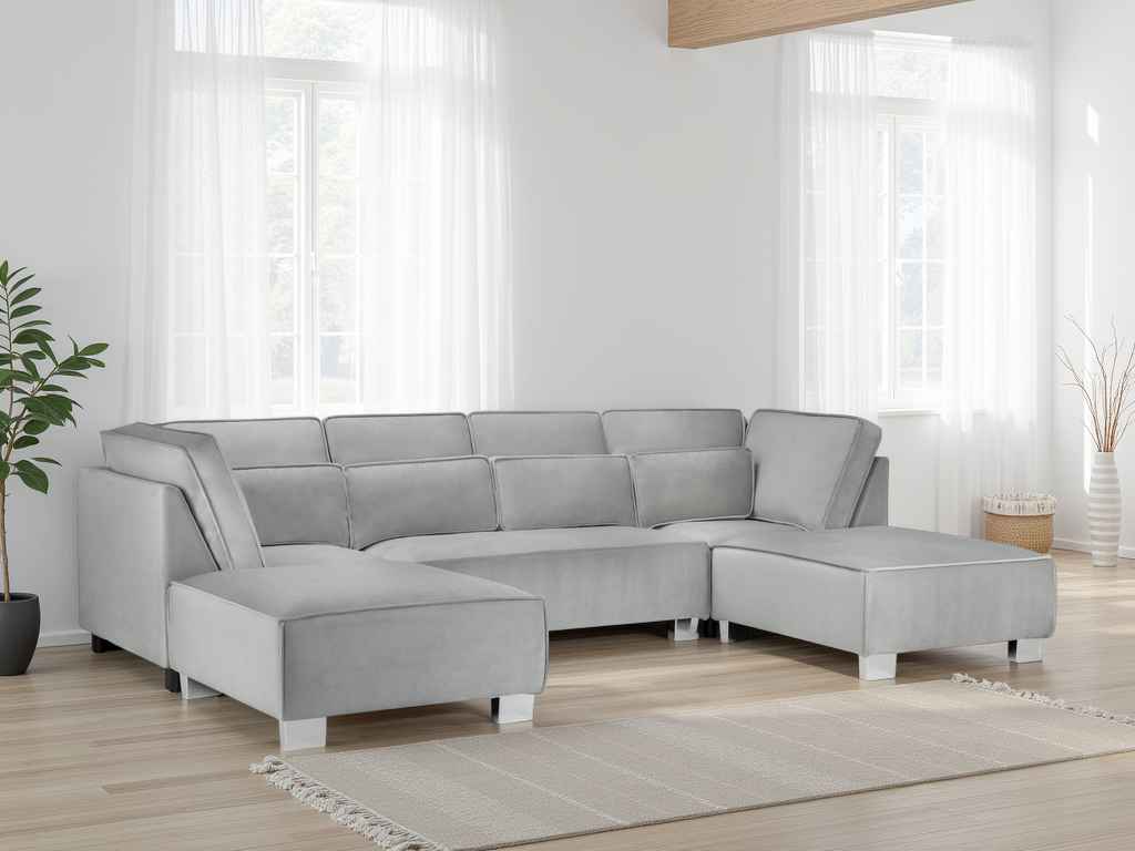 Sloane Sofa Grey U Shape Corner