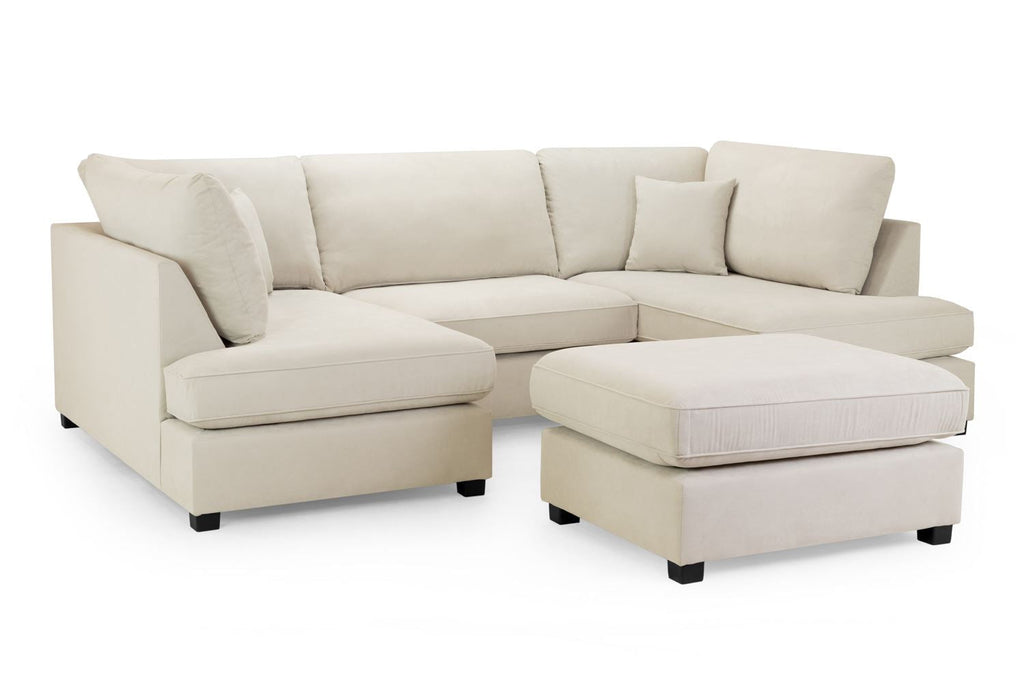 Carnaby Classic Sofa Beige U Shape Corner