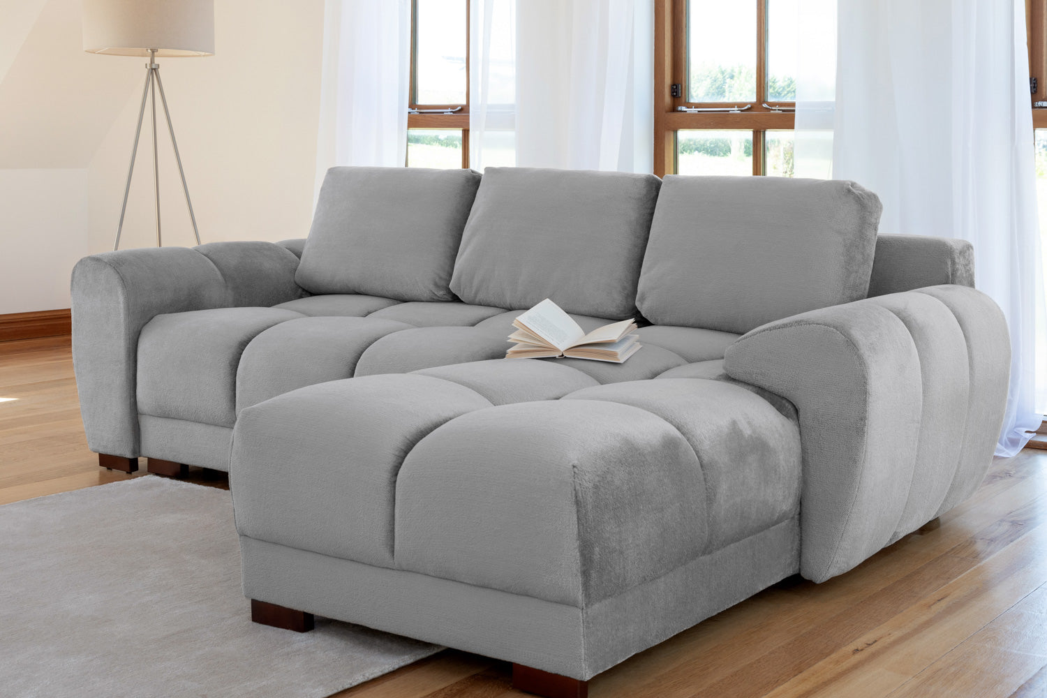 Azzuro Sofabed Grey Universal Corner
