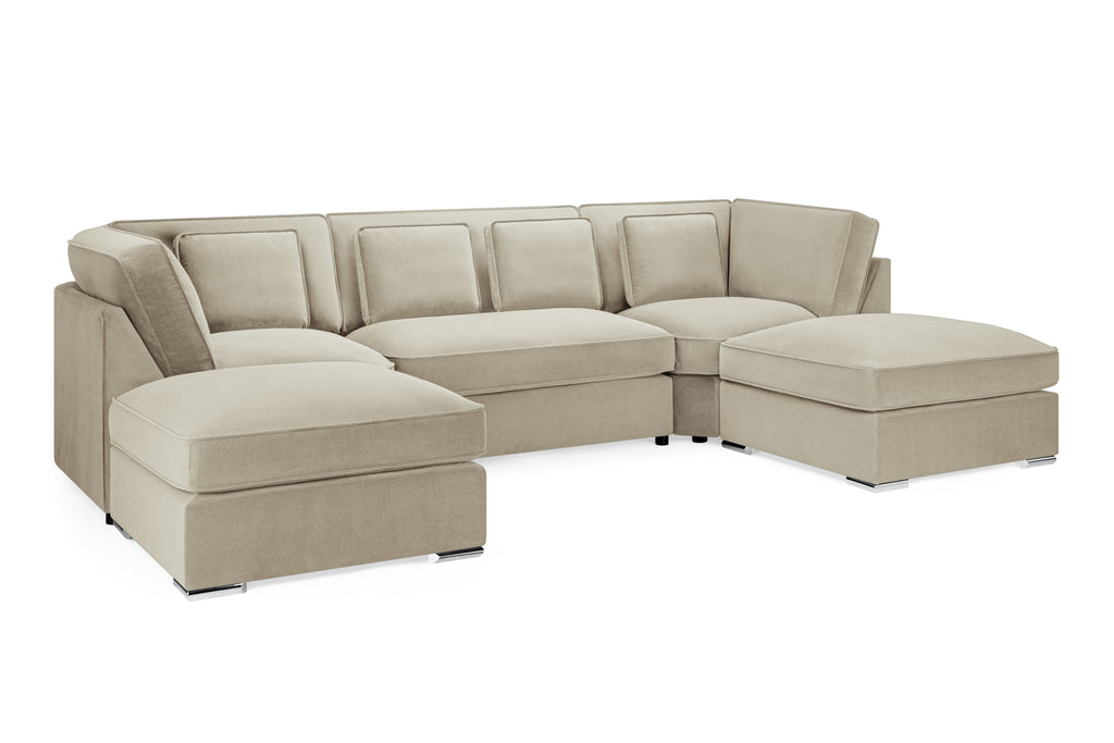 Belgravia Sofa Beige U Shape Corner