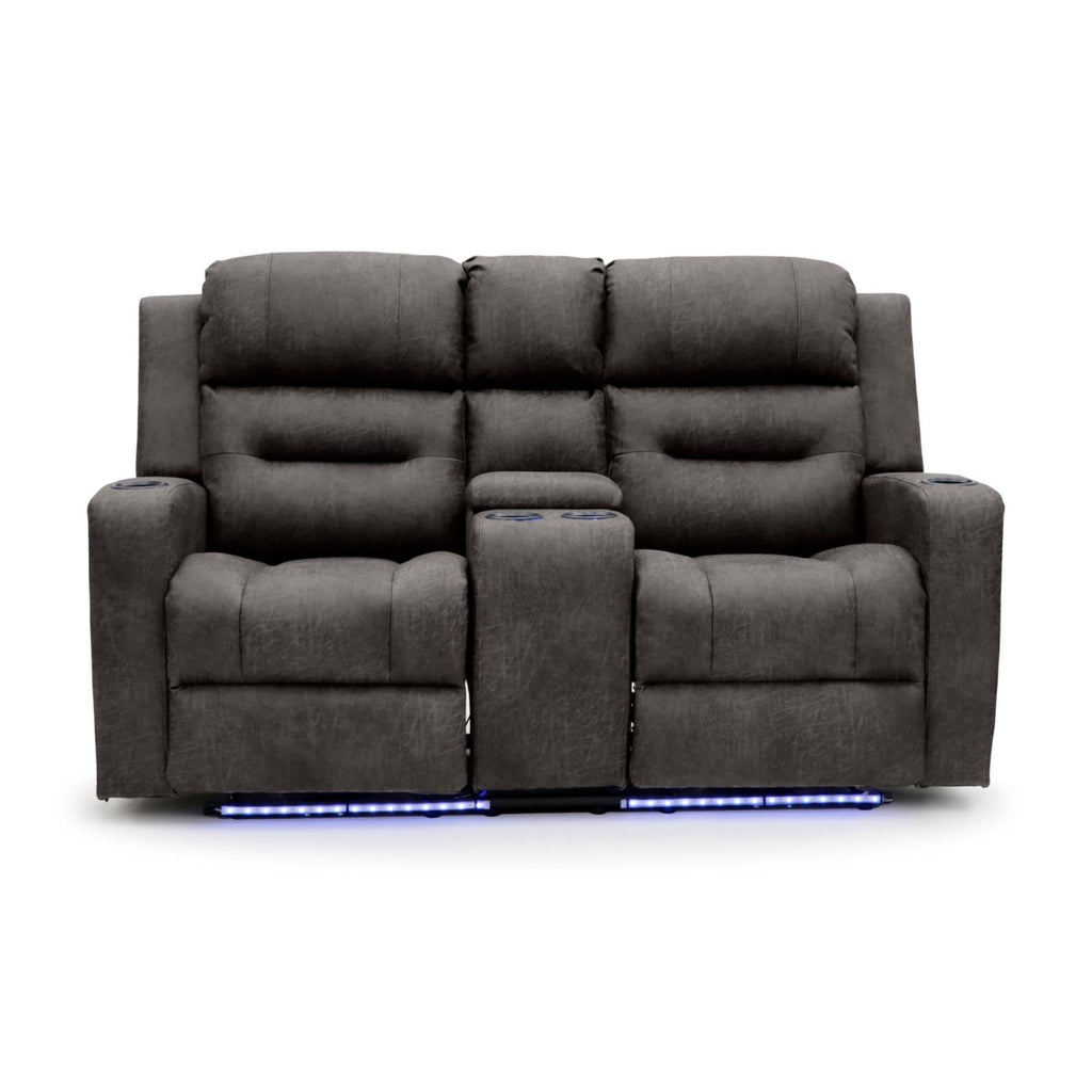 C-Love Tech Electric Recliner Sofa Brown 2 Seater