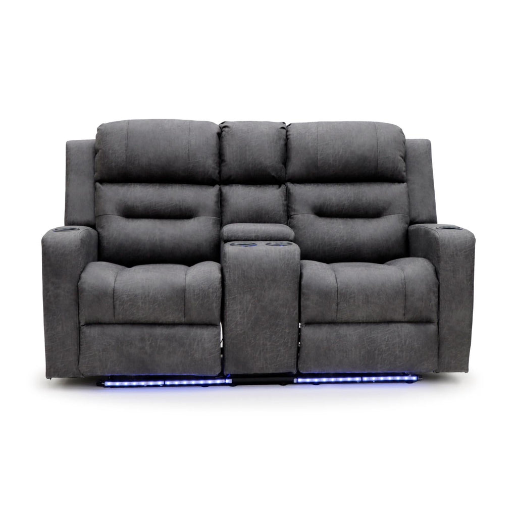 C-Love Tech Electric Recliner Sofa Grey 2 Seater