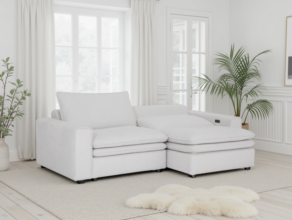 Florence Cloud Ivory Electric Sofa
