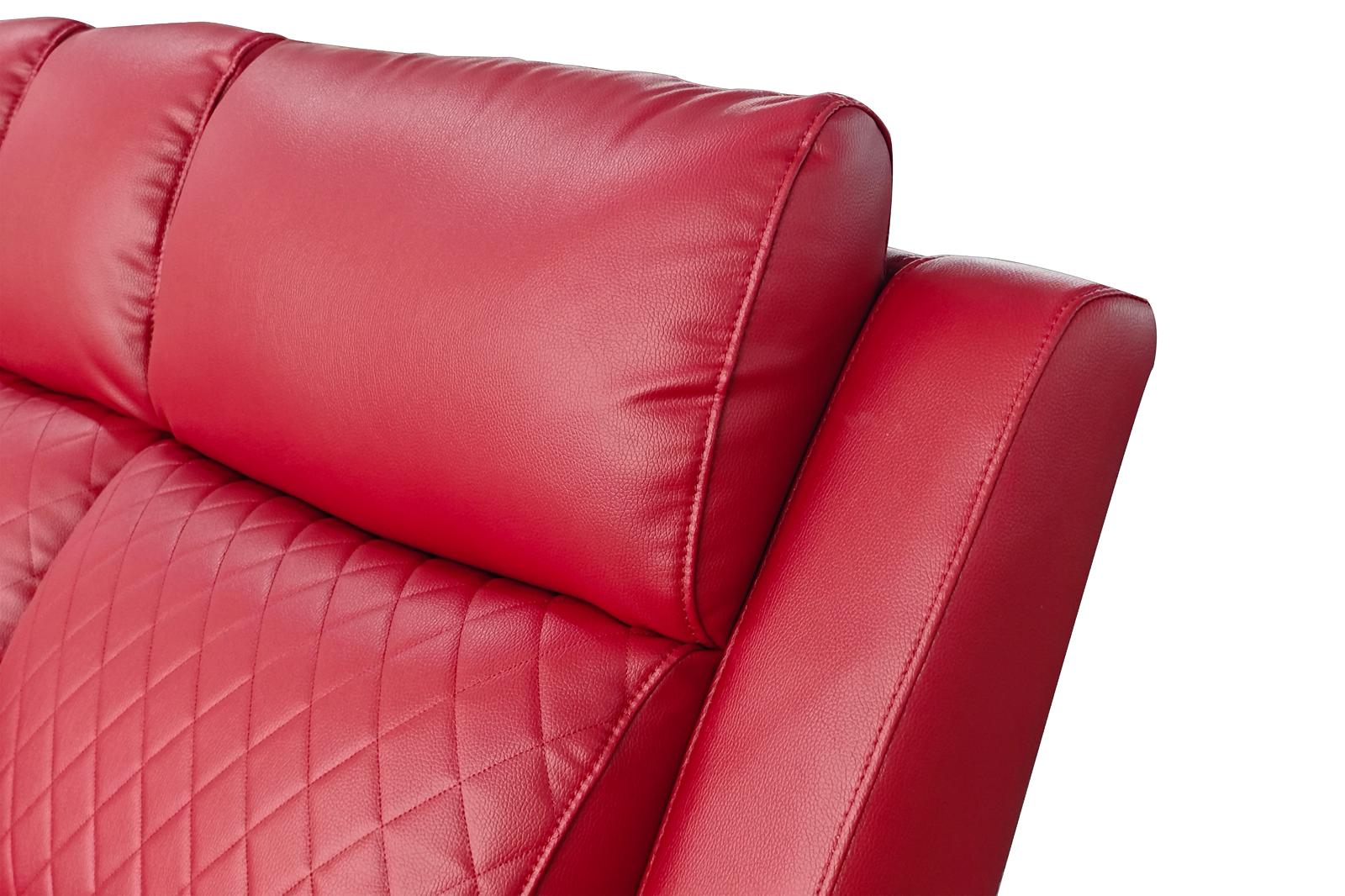 Florence Cinema Sofa Red 3 Seater