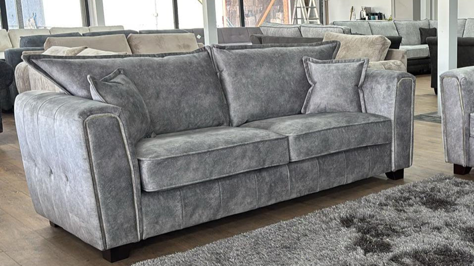 Serena Sofa Grey 3 Seater