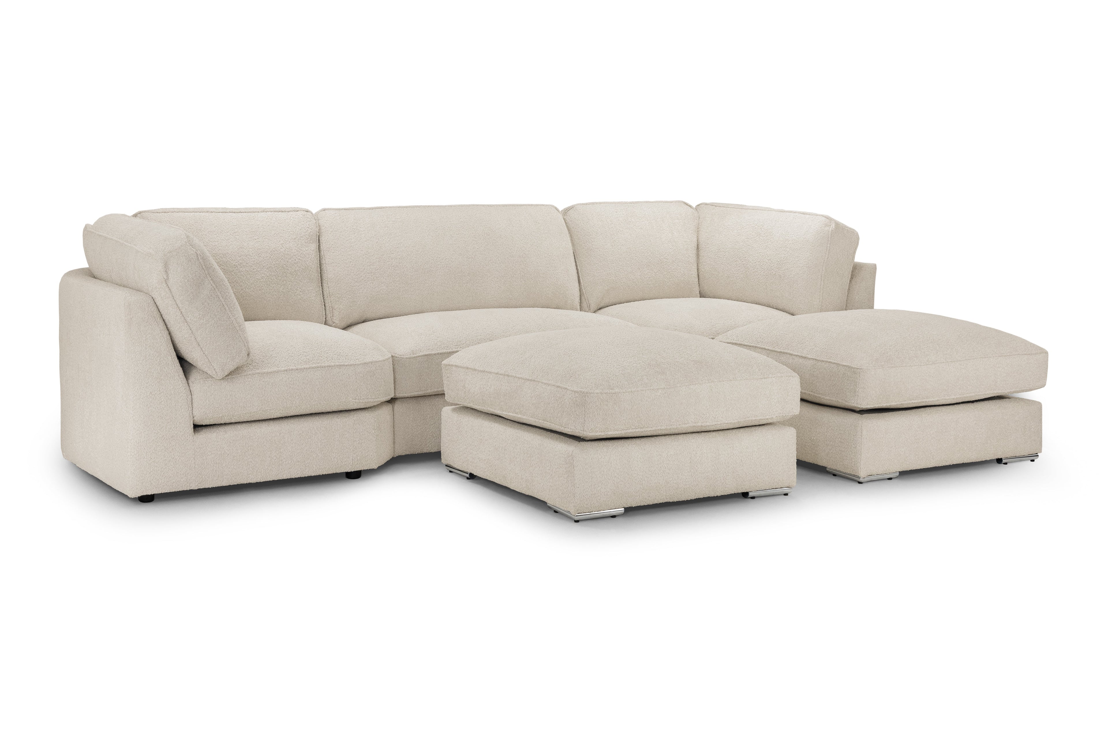 Inga Fullback Sofa Beige U Shape Corner