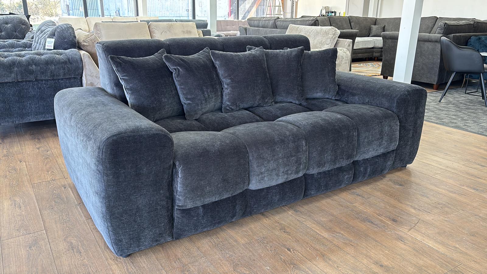 Jacob Sofa Black 3 Seater