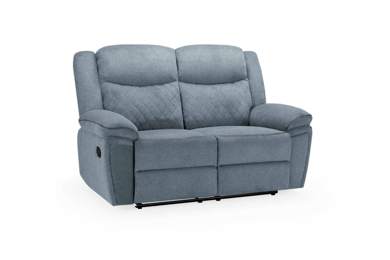 Myra Recliner Sofa Grey Fabric 2 Seater