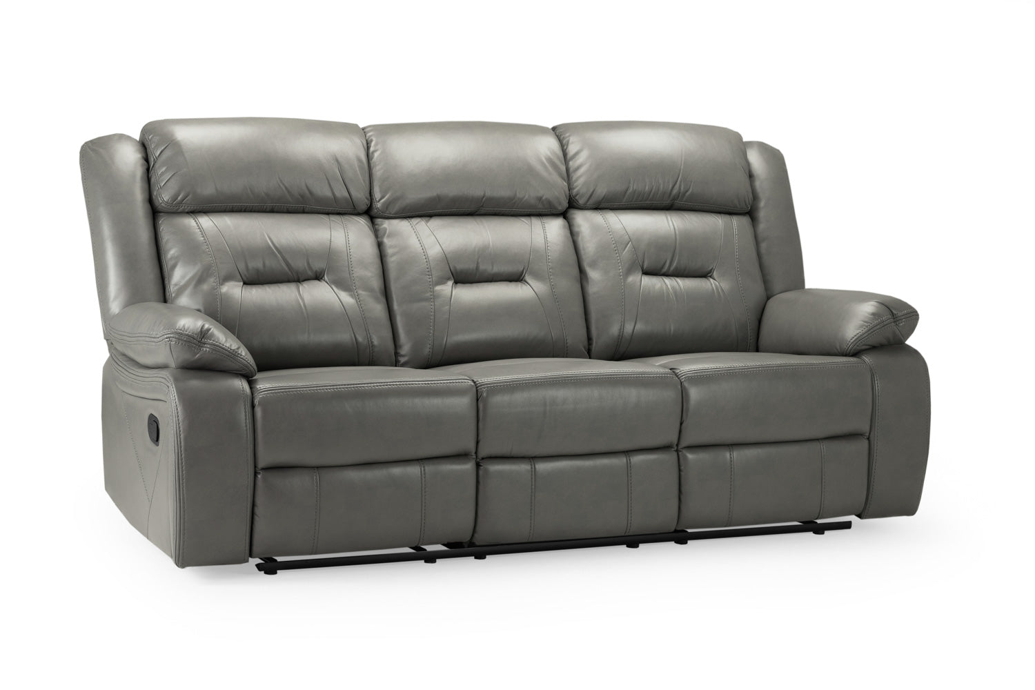 Novie Recliner Sofa Grey 3 Seater