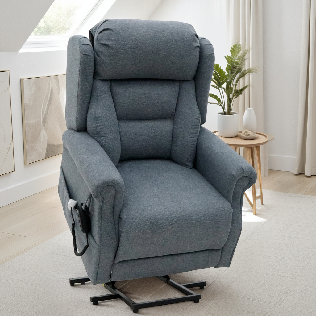 Fairmont Rise and Recline Chair Grey